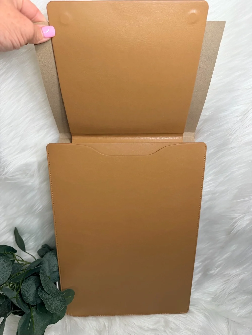 Threshold Faux Suede Laptop Sleeve - Tan Brown